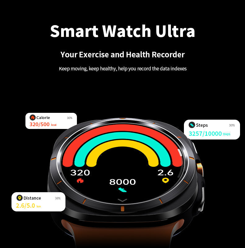 Bluetooth Fitness Tracker Smartwatch with Compass and ChatGPT Access