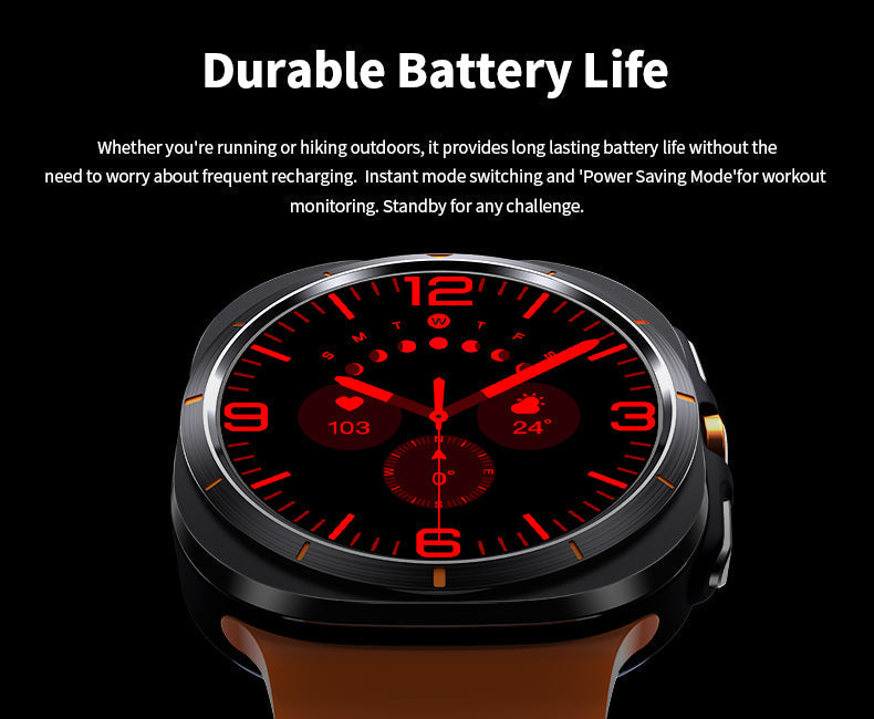 Bluetooth Fitness Tracker Smartwatch with Compass and ChatGPT Access