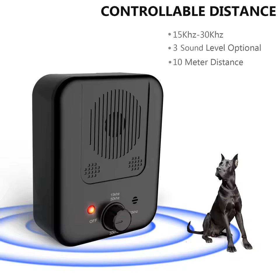 Automatic Bark Control System – Ultrasonic Device for Indoor & Outdoor Use, 50ft Range