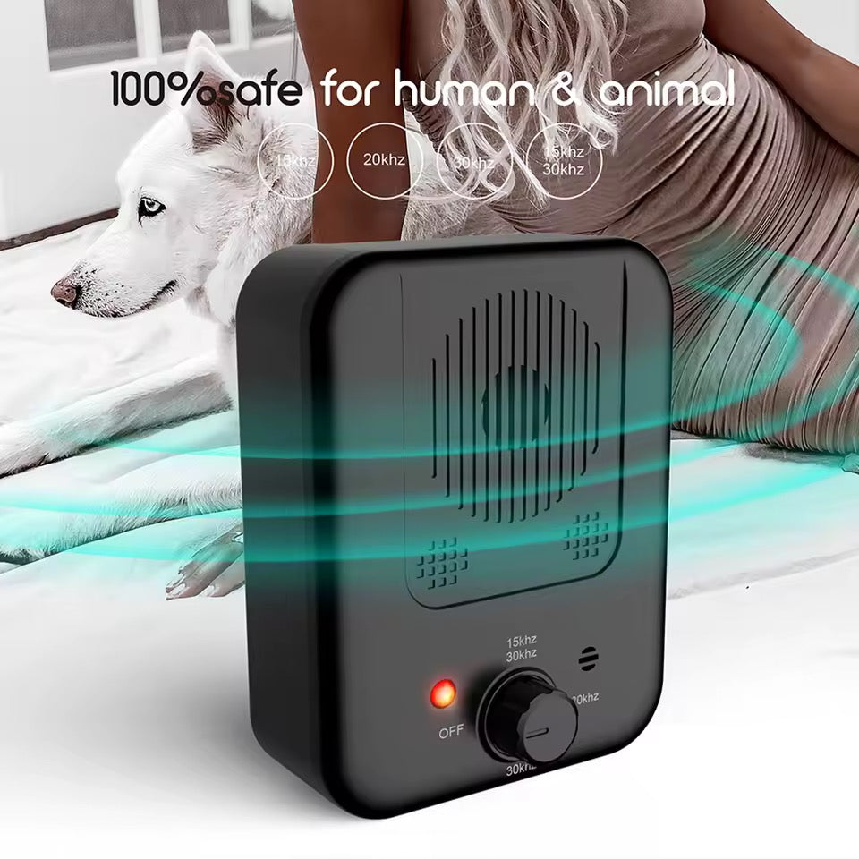 Automatic Bark Control System – Ultrasonic Device for Indoor & Outdoor Use, 50ft Range