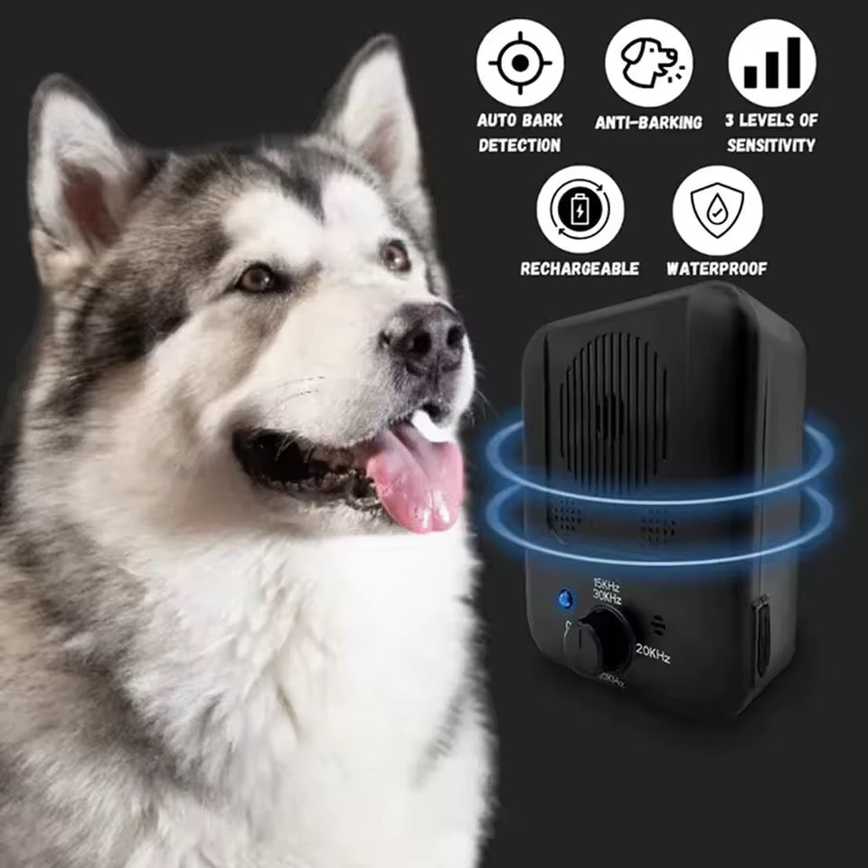 Automatic Bark Control System – Ultrasonic Device for Indoor & Outdoor Use, 50ft Range