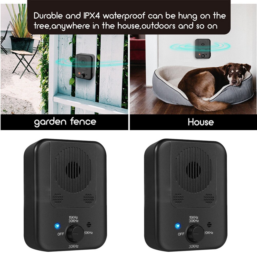 Automatic Bark Control System – Ultrasonic Device for Indoor & Outdoor Use, 50ft Range