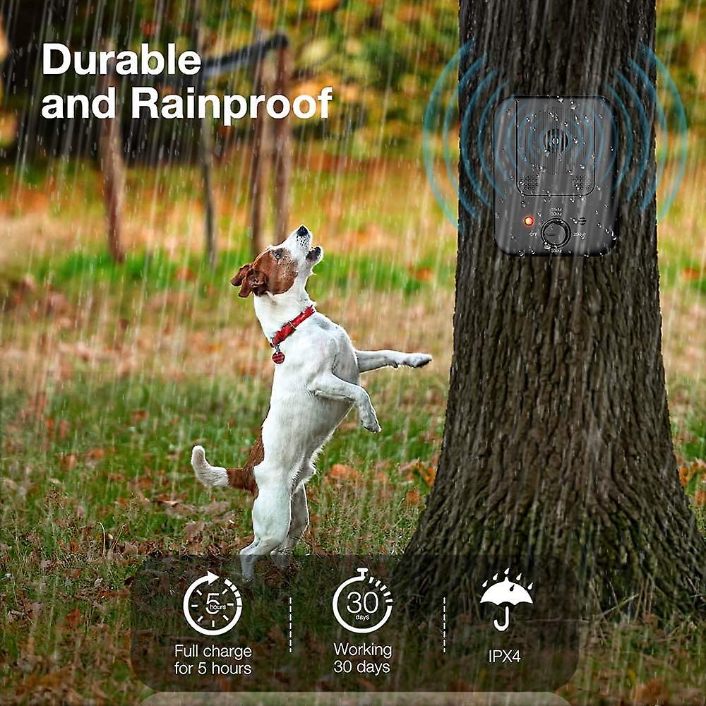 Automatic Bark Control System – Ultrasonic Device for Indoor & Outdoor Use, 50ft Range