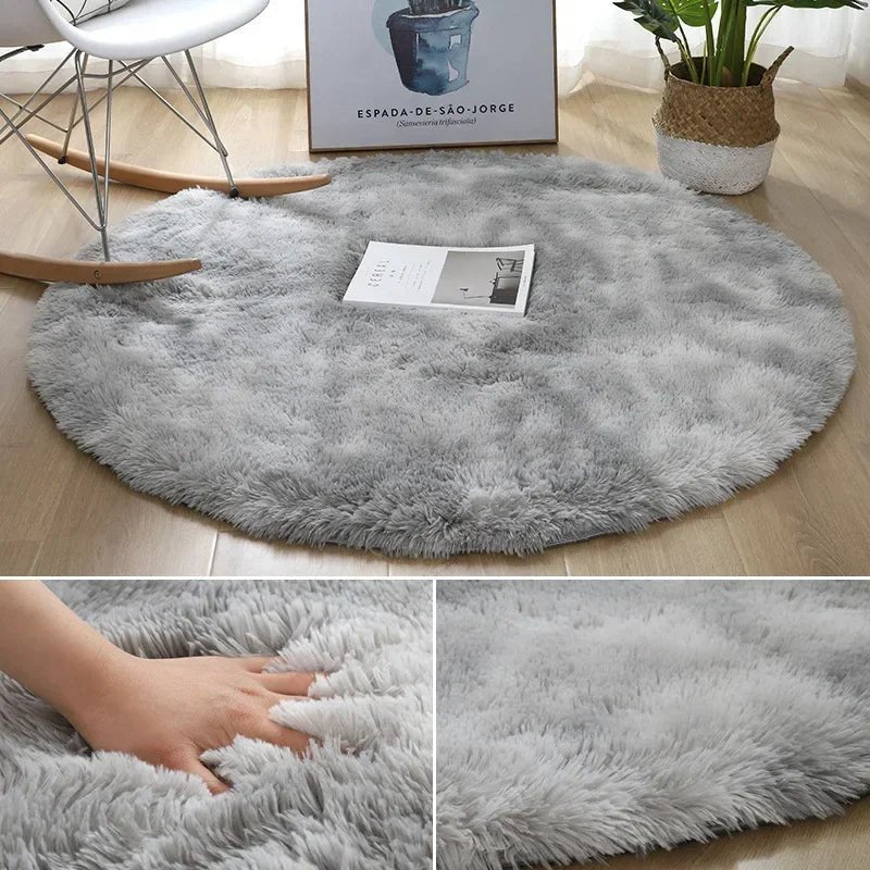 CozyNest Ultra-Plush Round Rug for Inviting Spaces
