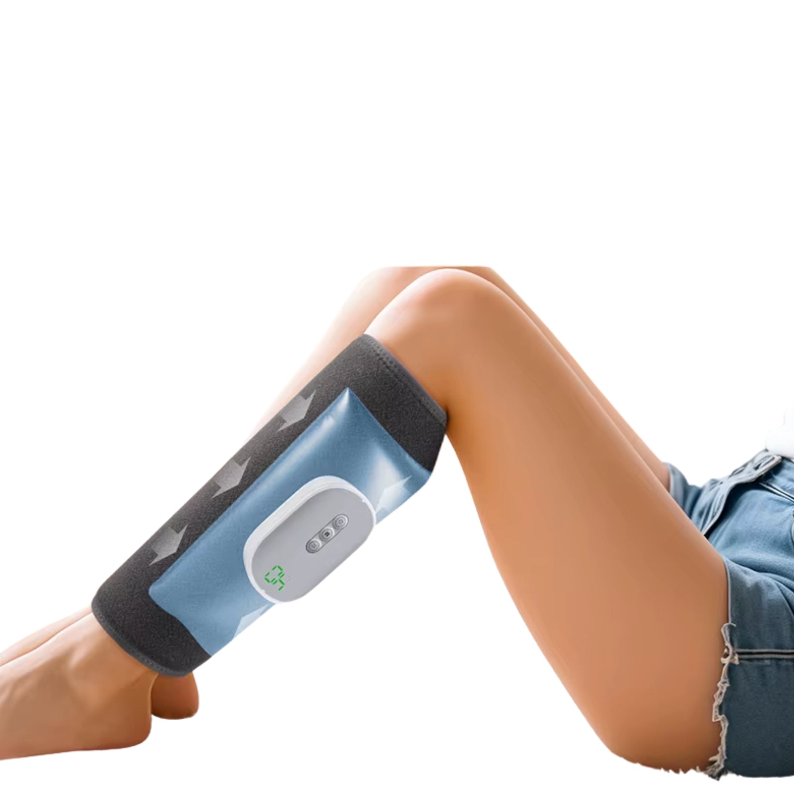 Cordless Leg Massager with Air Compression – 4 Modes, 8 Intensity Levels, Heat
