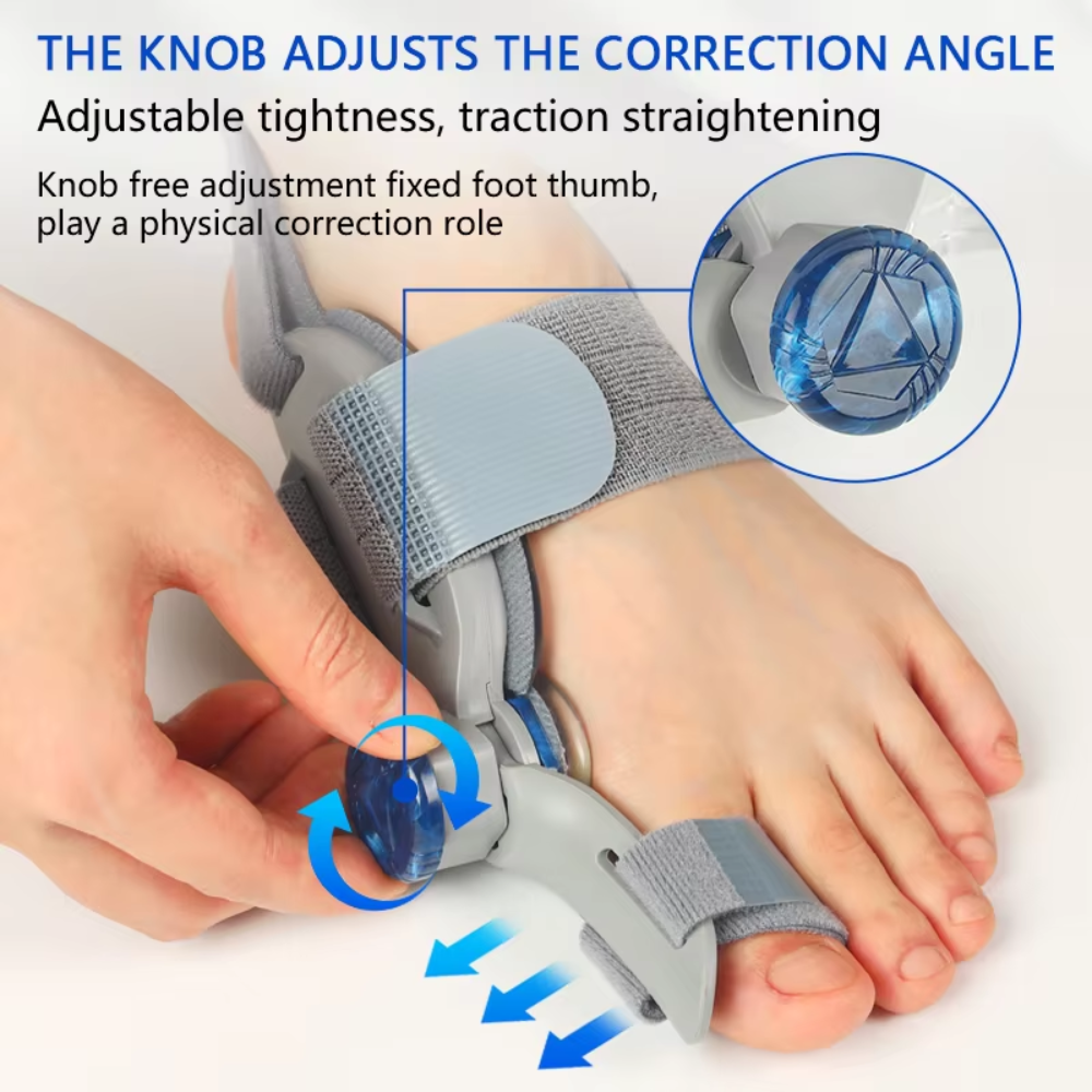 Adjustable Splint and Toe Spreader for Unisex Bunion Relief