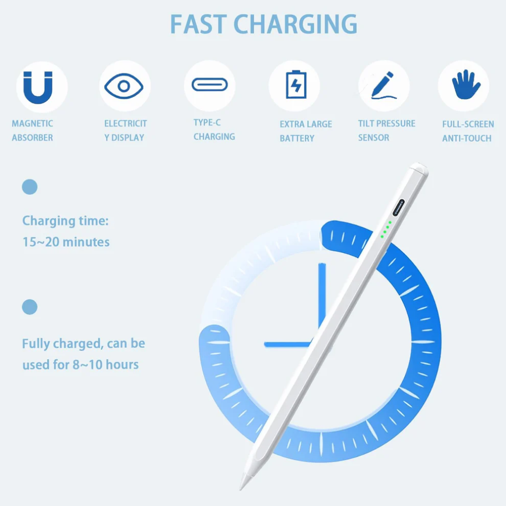 Touchscreen Stylus Pen Compatible with iPad and Android Tablets