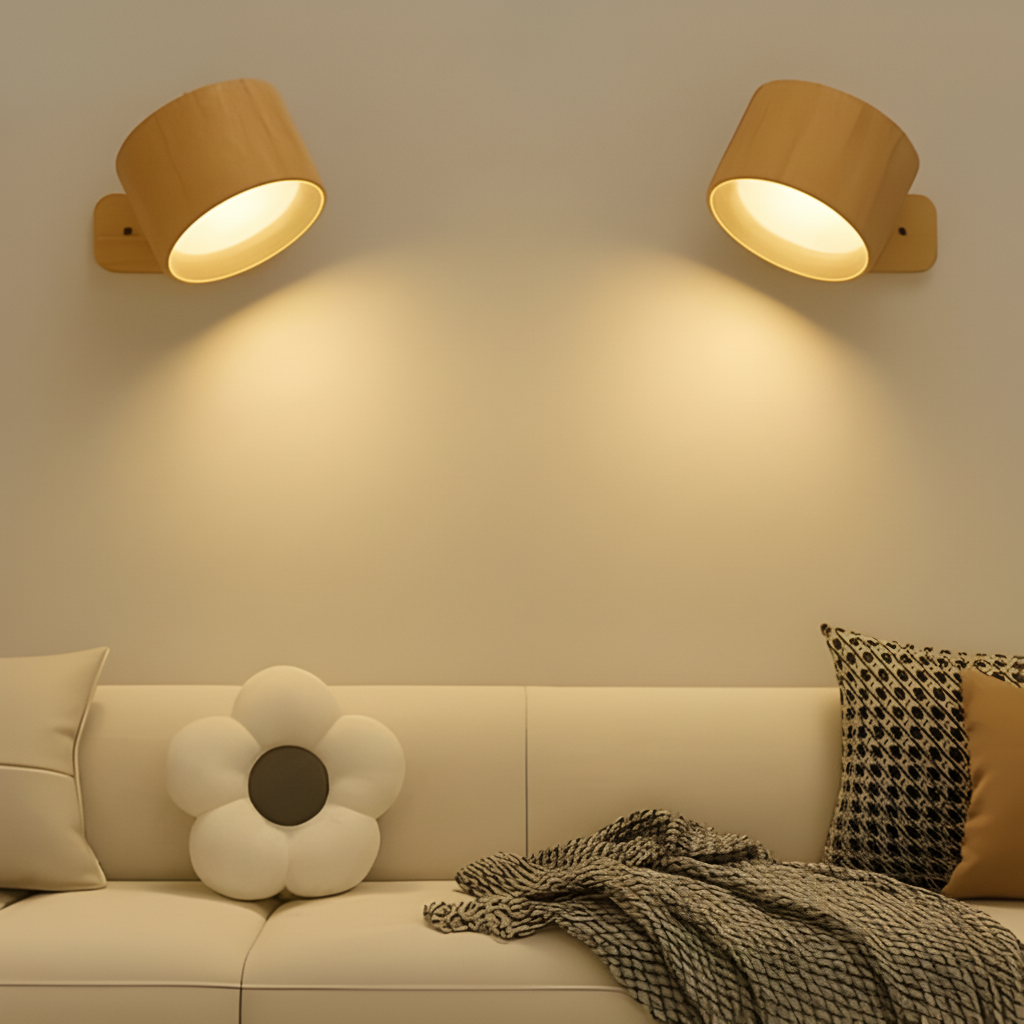 Portable LED Wall Lamp with Magnetic Mount and Adjustable Settings