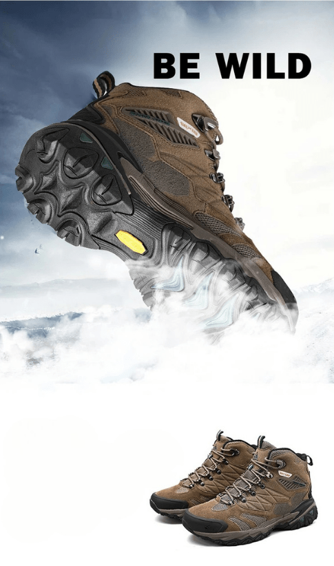 SummitStride Men's All-Weather Hiking Boots for Winter Adventures