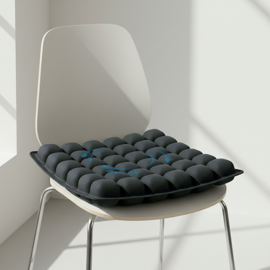CloudComfort Inflatable Seat Cushion for Travel and Work