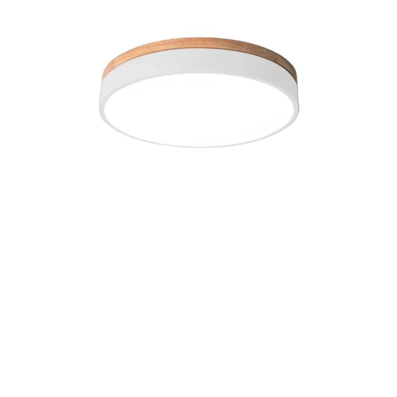 NaturalGlow Ceiling Light Fixture with Wood Accents