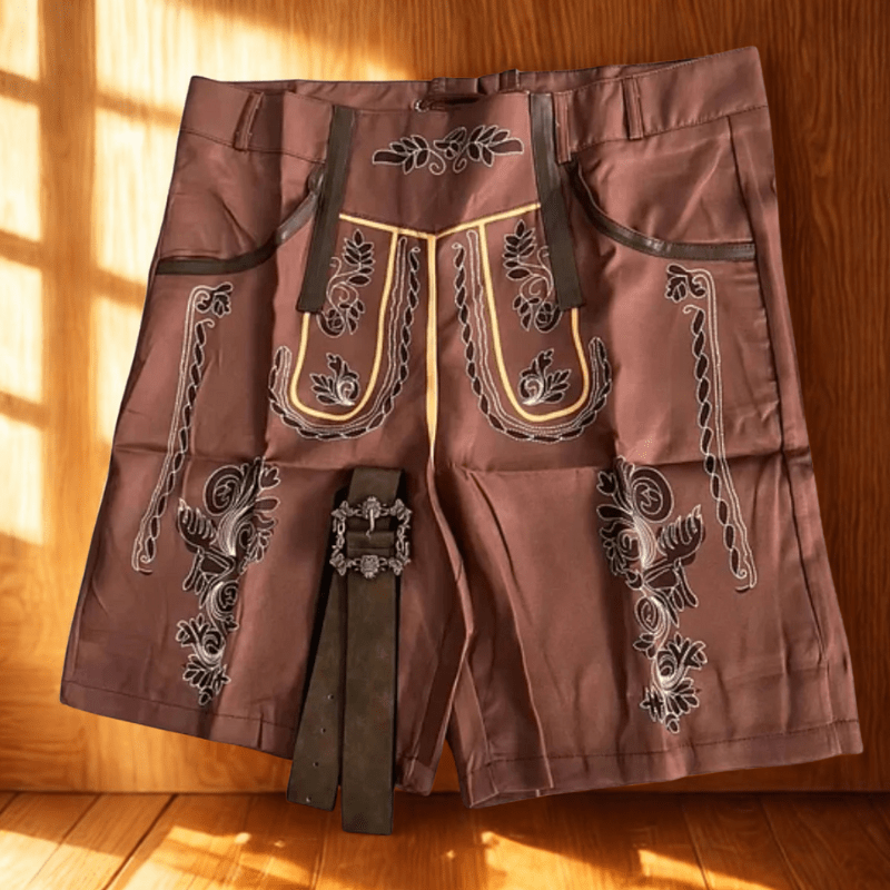 Classic Men's Leather Trousers for Festivals and Events