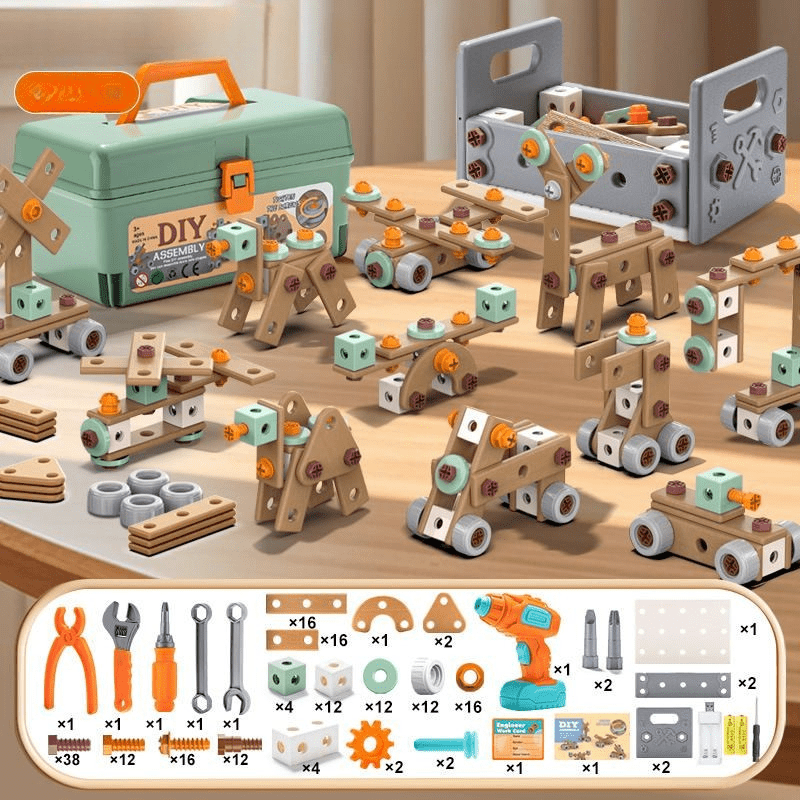 KidCraft 100-Piece Tool Kit for Young Innovators Aged 3+