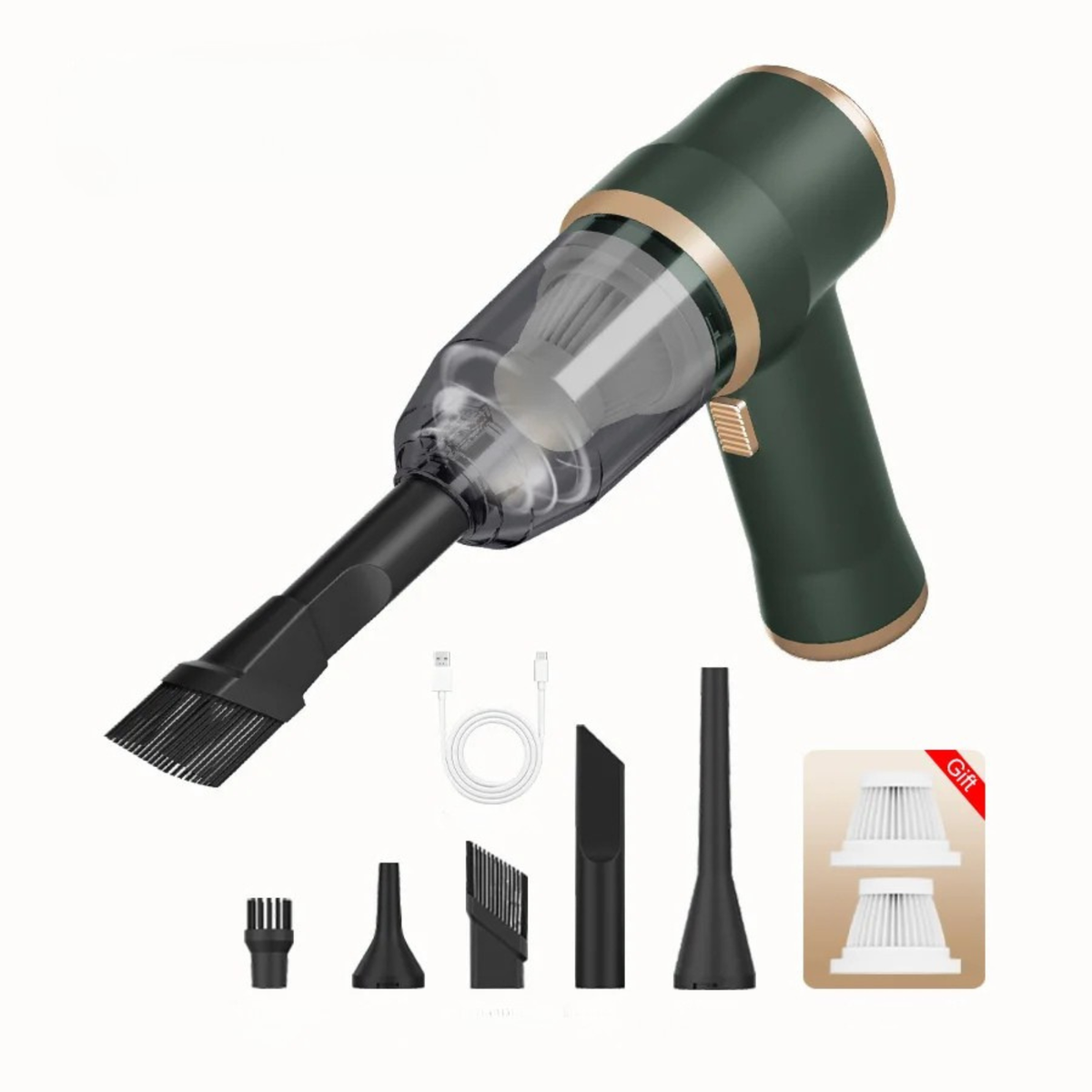 Wireless Car Vacuum Cleaner High Power Portable for Bedroom Carpet Home