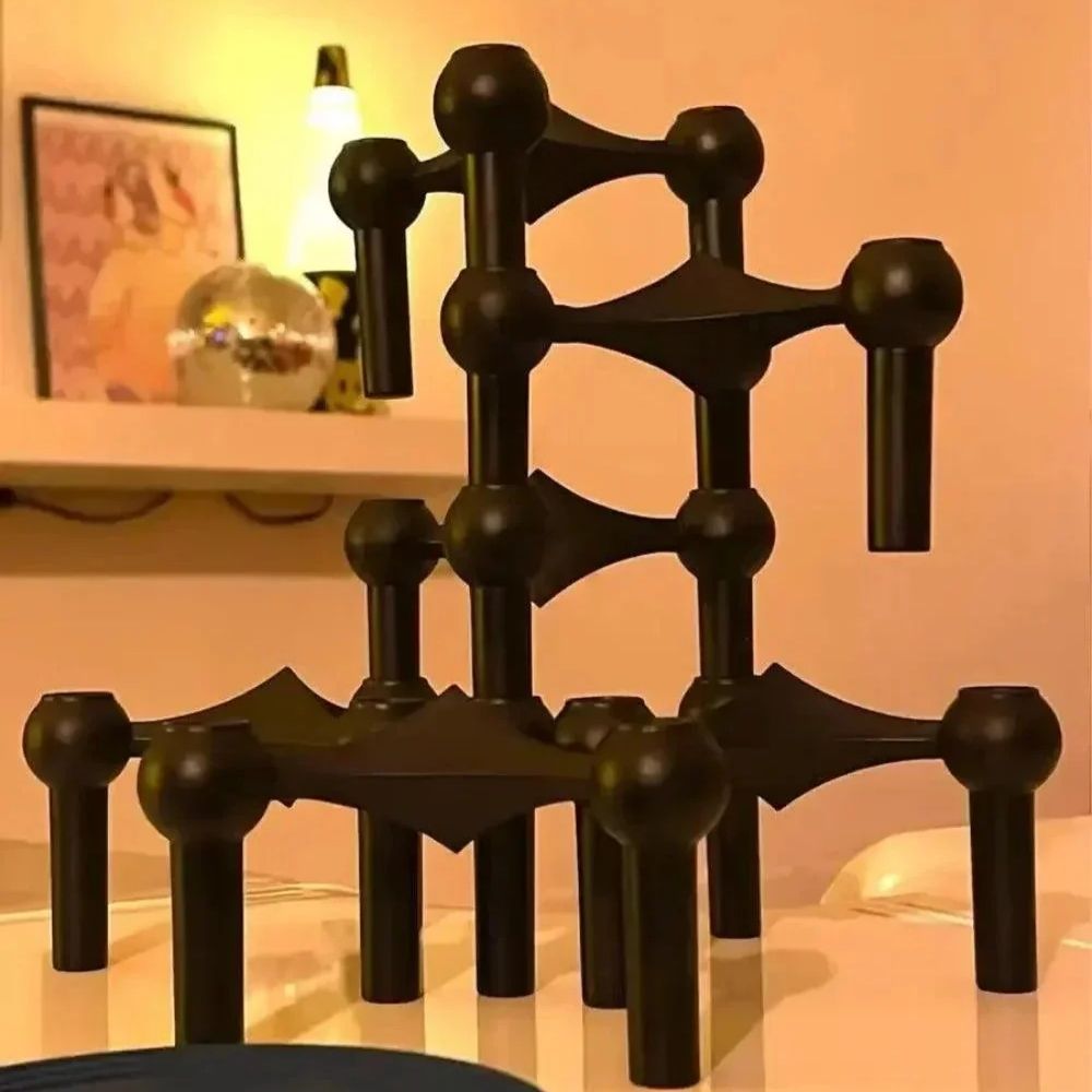 Sleek Geometric Candle Holder – A Modern Touch for Your Home