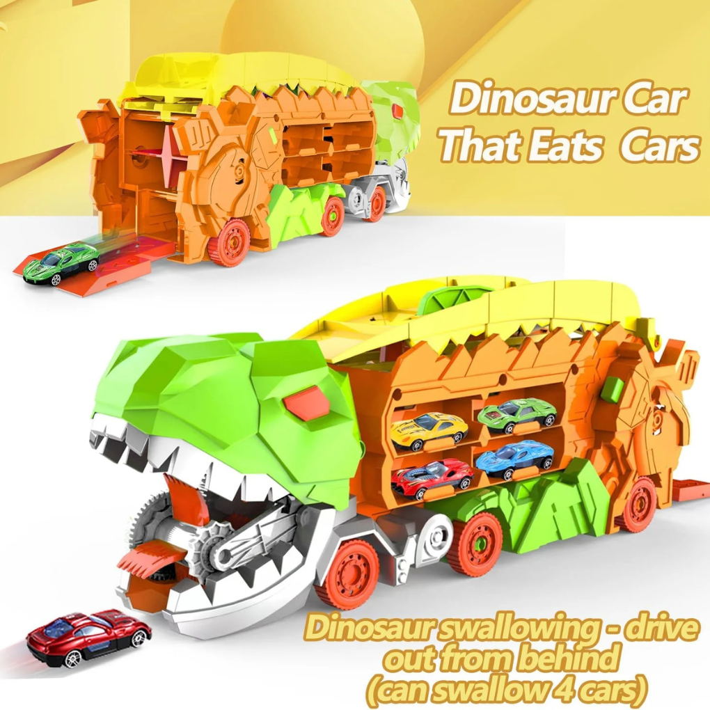 Transforming Race Track Truck for Kids - Dino Adventure