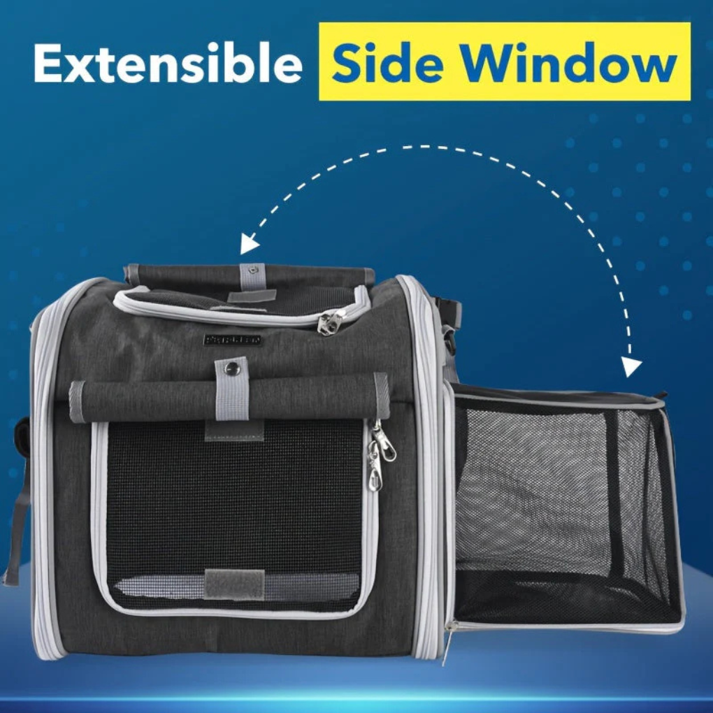 Versatile Pet Bike Carrier with Expandable Design