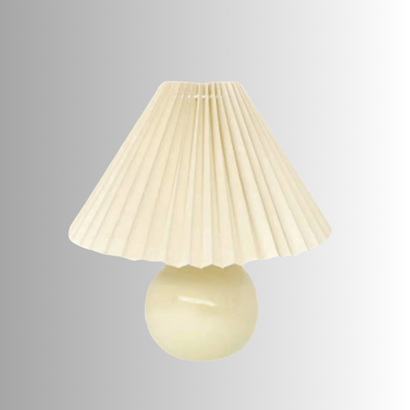 Nordic Pleated Table Lamp LED USB Foldable Bedside Desk Light Art Home Decor