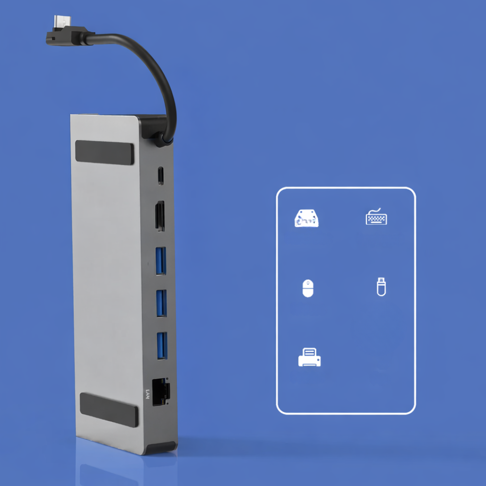 Ultra HD USB-C Hub with 4K 60Hz HDMI and Ethernet for Gamers