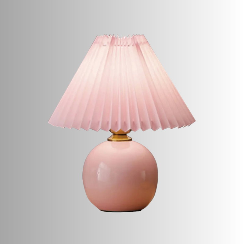 Nordic Pleated Table Lamp LED USB Foldable Bedside Desk Light Art Home Decor