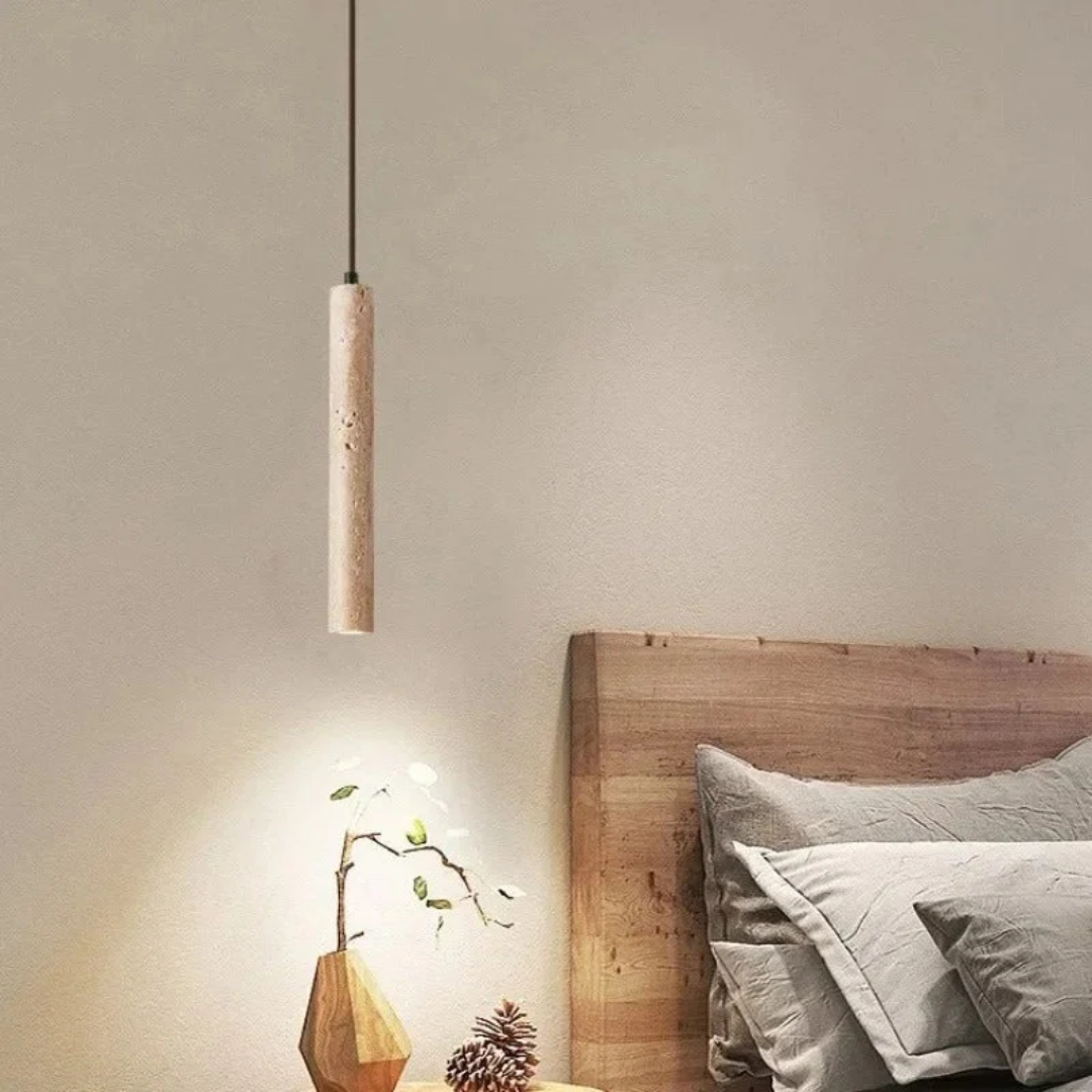 Minimalist Pendant Light with Warm White LED – Wabi-Sabi Design