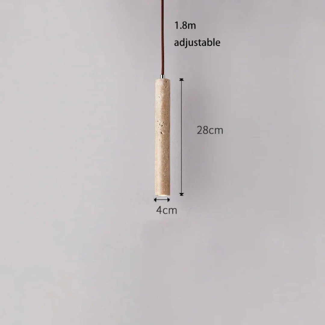 Minimalist Pendant Light with Warm White LED – Wabi-Sabi Design