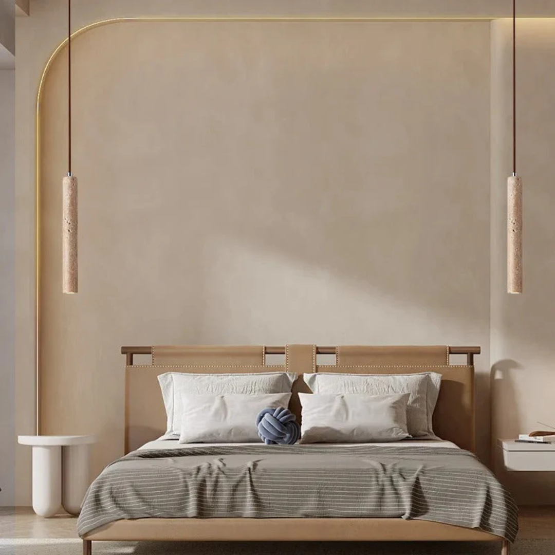 Minimalist Pendant Light with Warm White LED – Wabi-Sabi Design