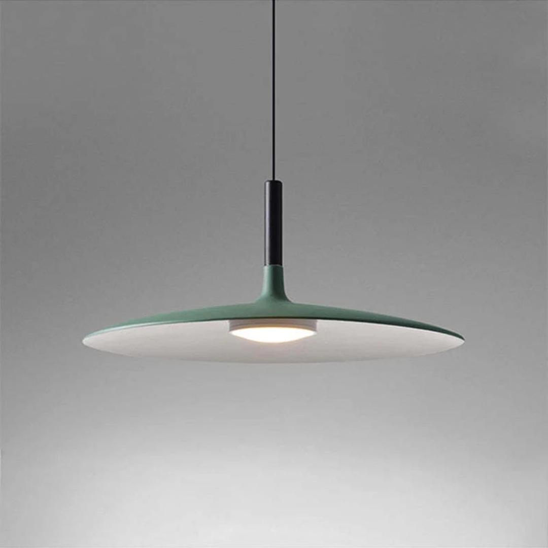 Height Adjustable LED Pendant Light in Modern White Metal