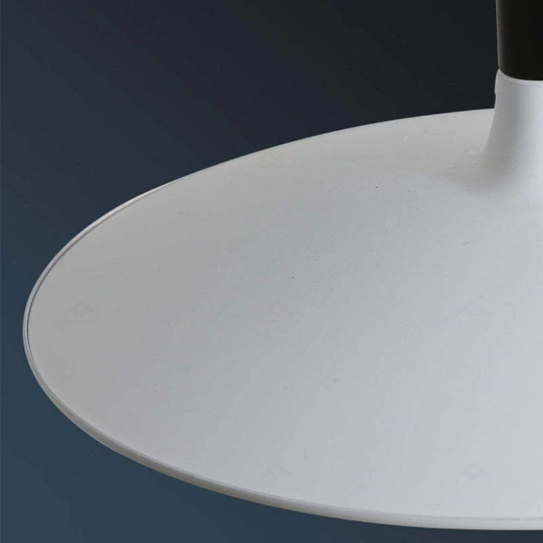 Height Adjustable LED Pendant Light in Modern White Metal
