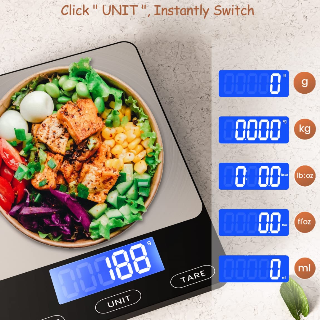 LCD Display Kitchen Scale – Weighs up to 15 kg