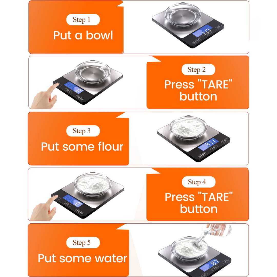 LCD Display Kitchen Scale – Weighs up to 15 kg
