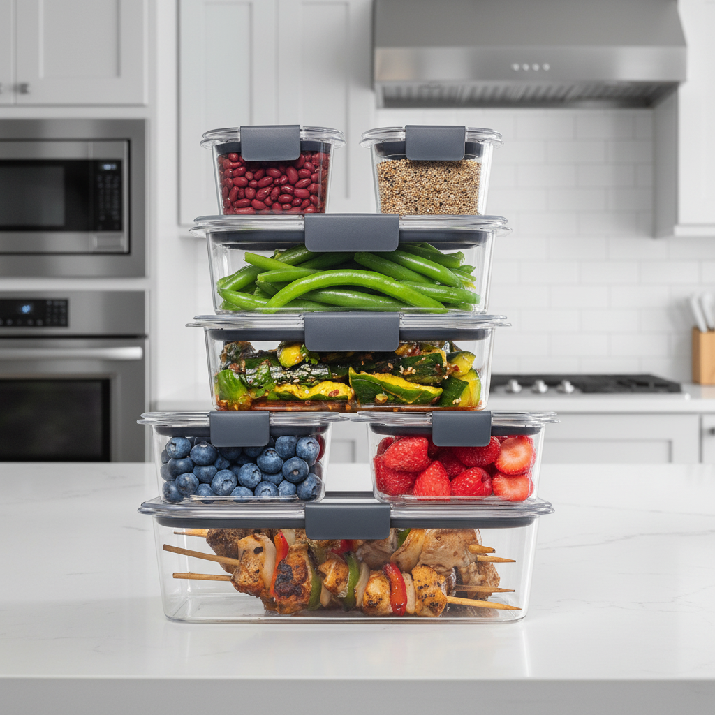 EcoSmart Meal Prep Storage Set - 7 Containers with Lids