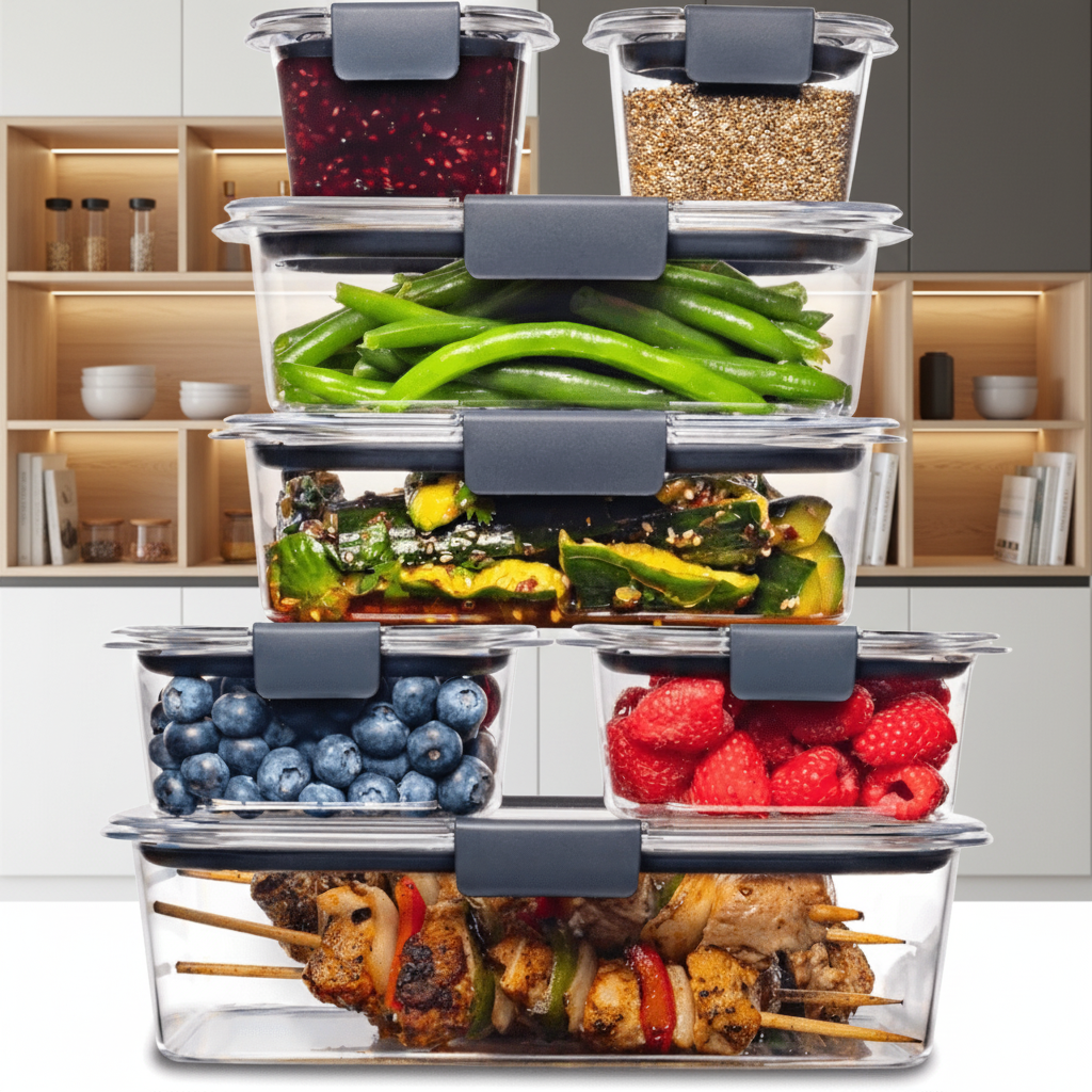 EcoSmart Meal Prep Storage Set - 7 Containers with Lids