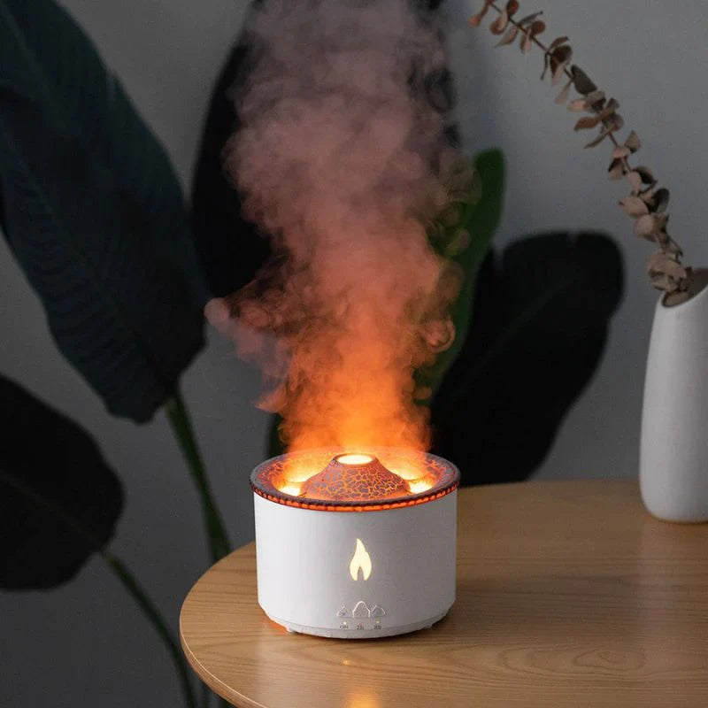 Volcano Humidifier | Soothing Mist | Relaxing Ambient Light | Dishwasher Safe