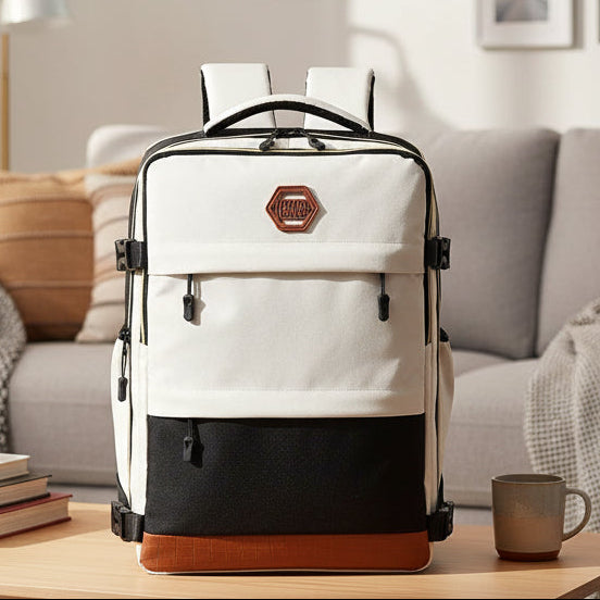 TravelPro Elite Multi-Functional Backpack with Laptop & Shoe Storage