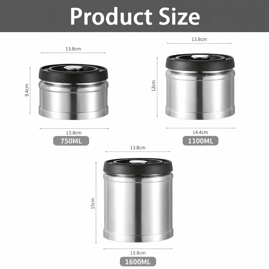 FreshGuard Vacuum Sealed Storage for Coffee & Dry Goods