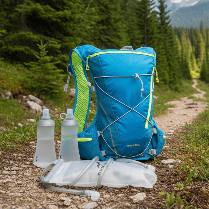 HydraFlow 8L Lightweight Hydration Pack with 1.5L Bladder for Active Adventures