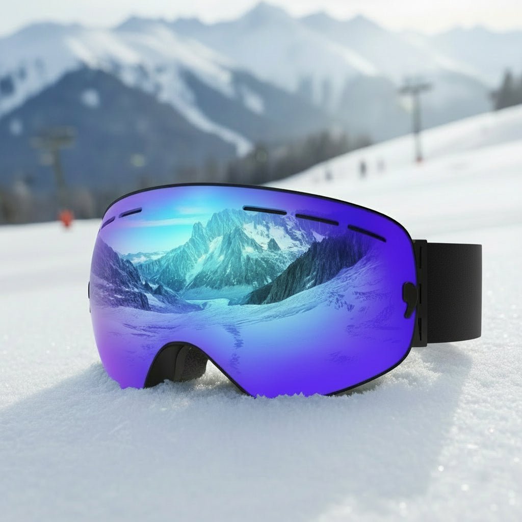 VisionGuard Ski Goggles with Quick-Swap Lenses and UV Protection