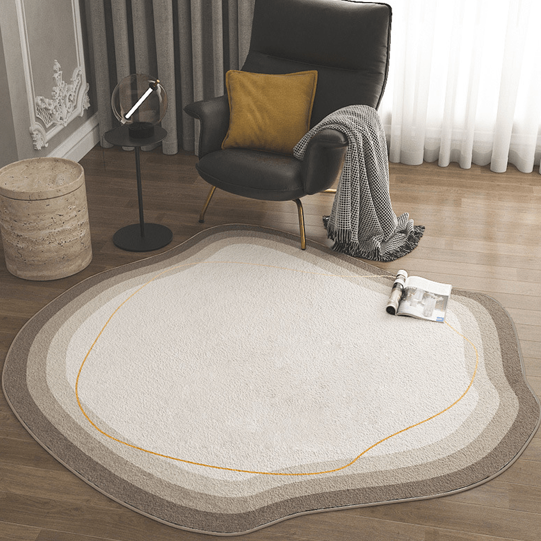 Chic Comfort Polyester Area Rug with Elegant Geometric Design