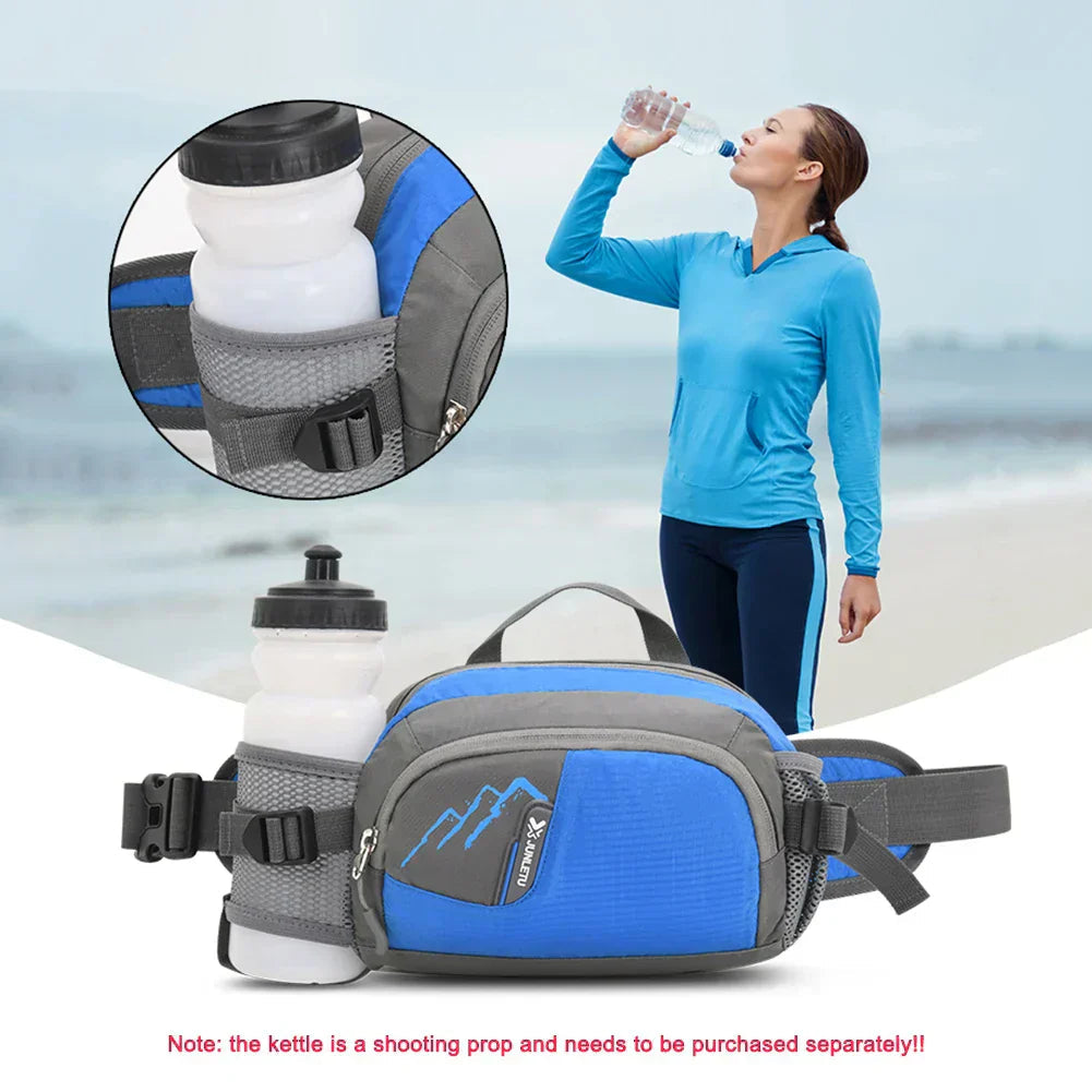Sport Hip Bag with Adjustable Water Bottle Holder for Active Use