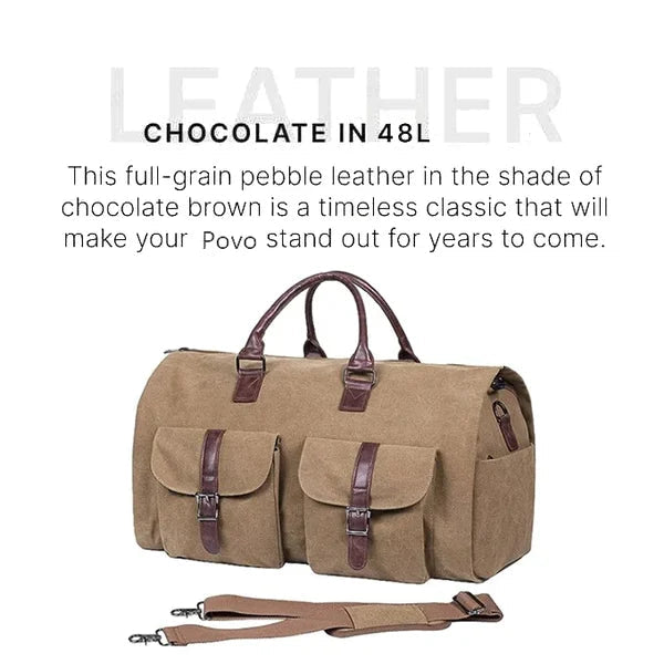 3-in-1 Convertible Duffle Bag with Clothing Compartment | Travel Organizer