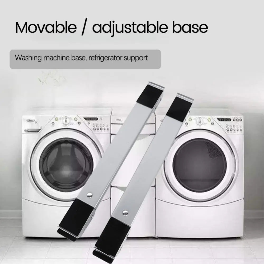 Adjustable Mobile Stand for Appliances | Washing Machine Stand with Wheels