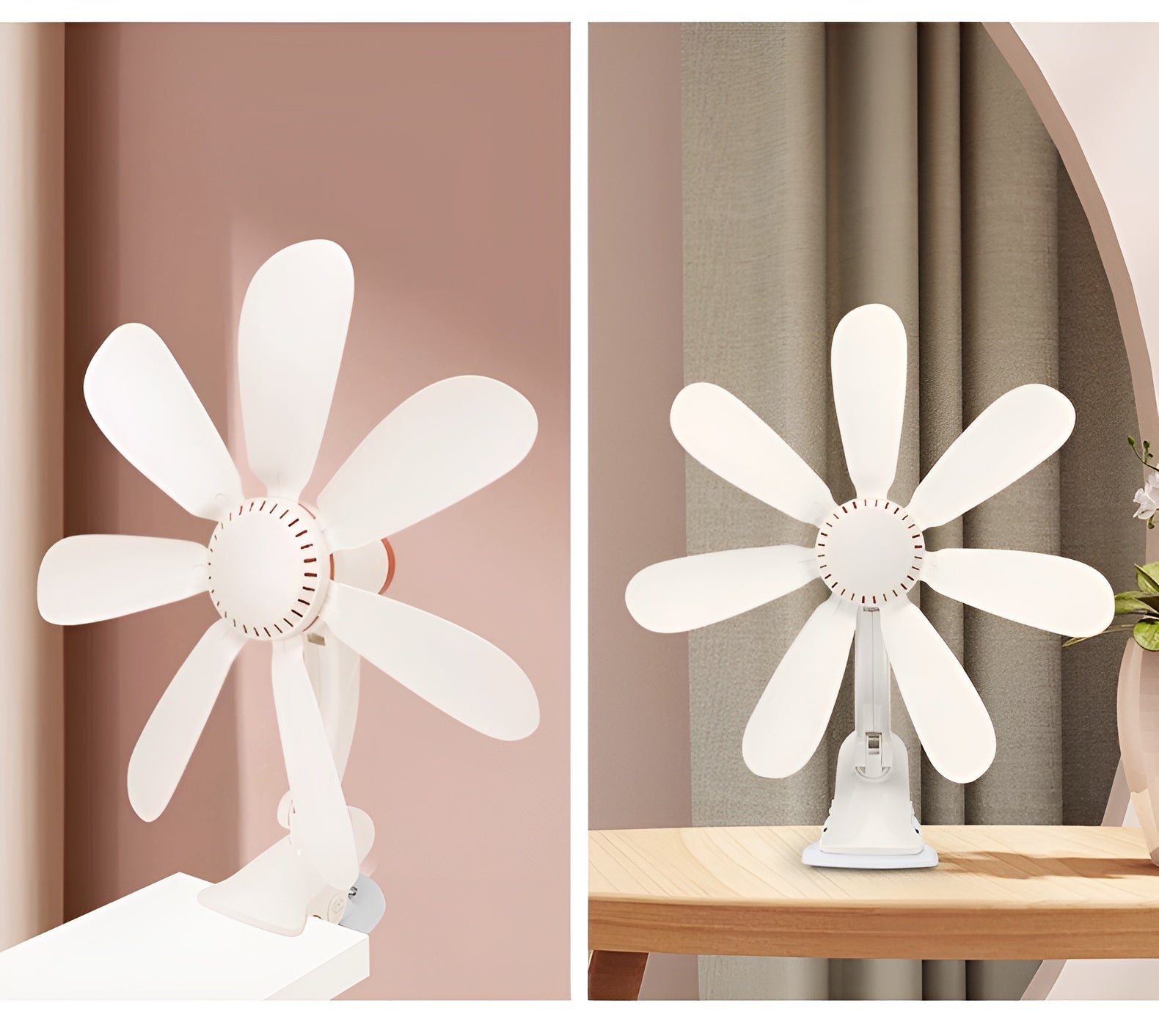 Compact Clip-On Fan for Desk – Quiet Operation Ideal for Personal Use