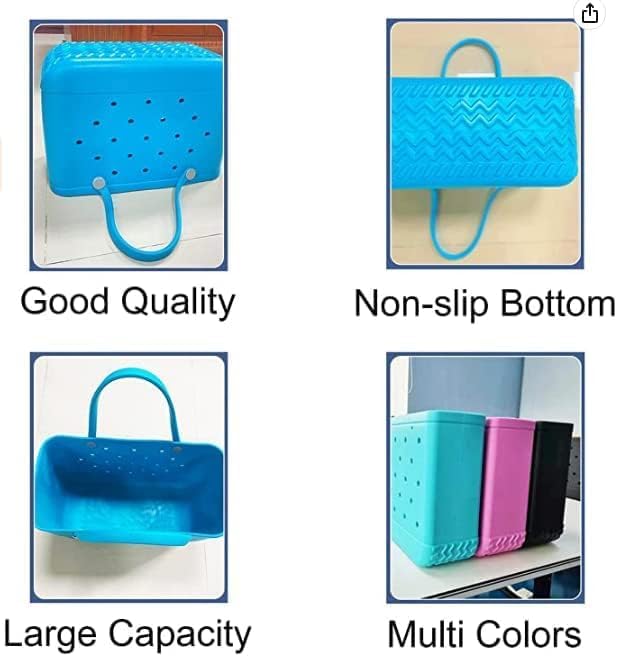 Waterproof and Sandproof Beach Tote Bag with Ventilation for Easy Cleaning