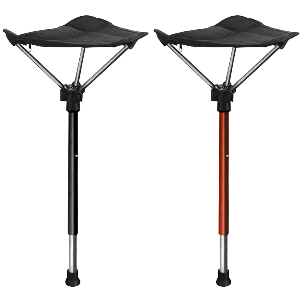 Lightweight Adjustable Height Camping Stool – Portable Folding Chair for Outdoors