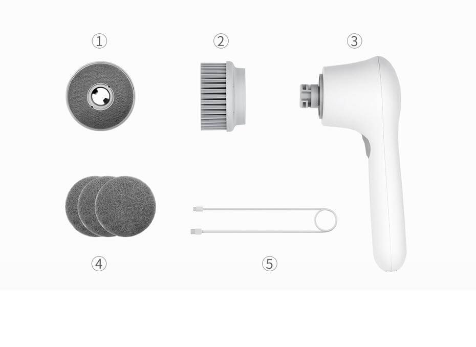 Handheld Kitchen Washer - Waterproof Design for Tough Stain Removal