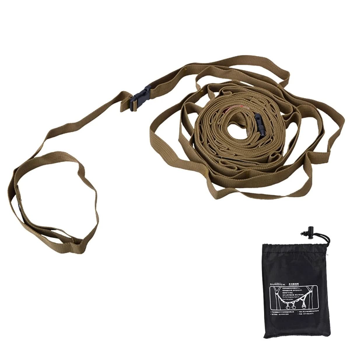 Adjustable Length Outdoor Hanging Rope for Camping and Hiking