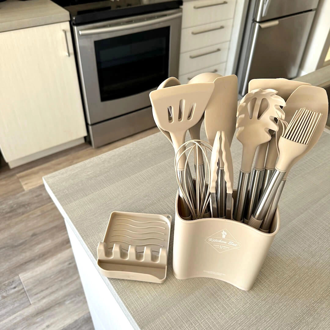 Silicone Cooking Utensil Set – 12 Essential Heat-Resistant Tools