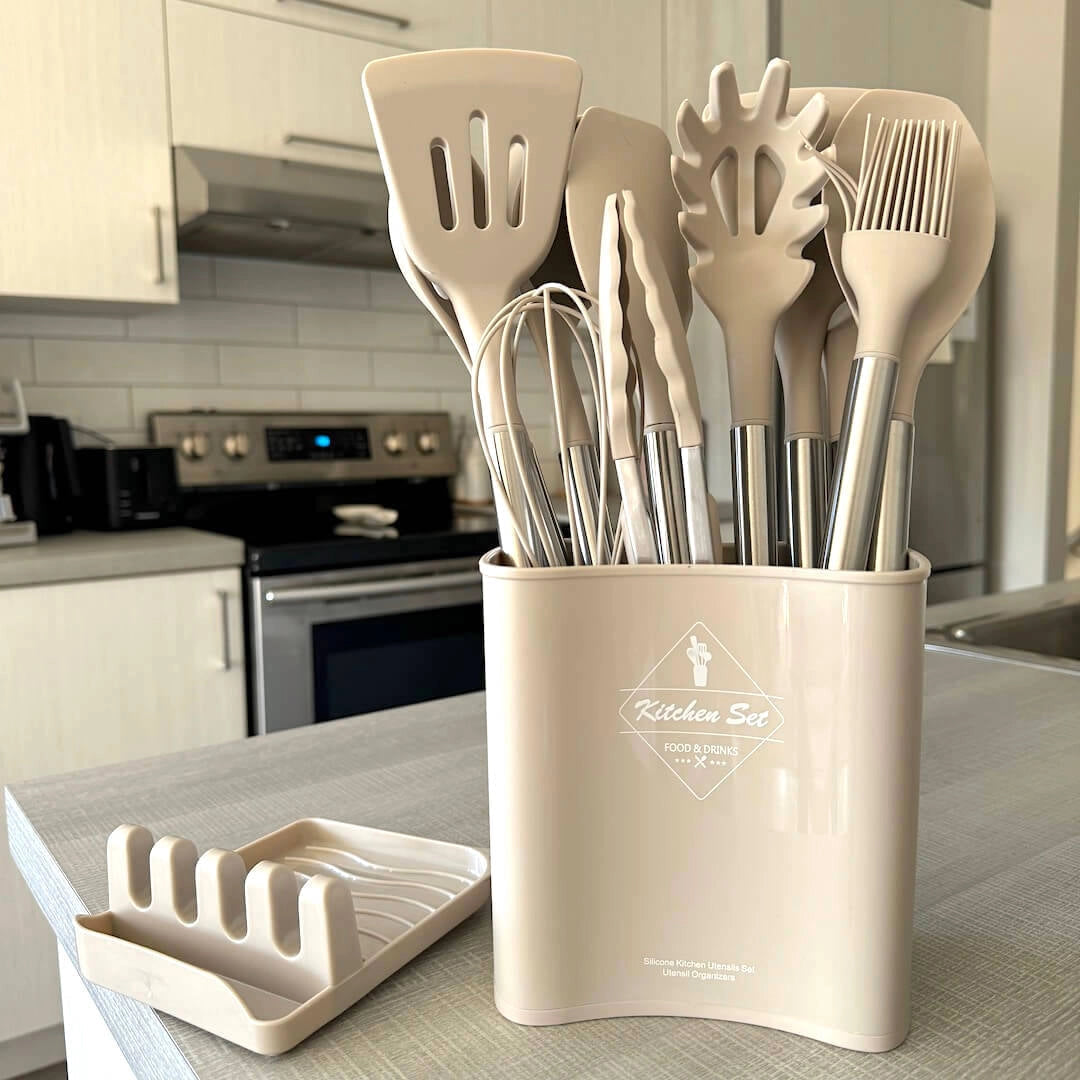 Silicone Cooking Utensil Set – 12 Essential Heat-Resistant Tools