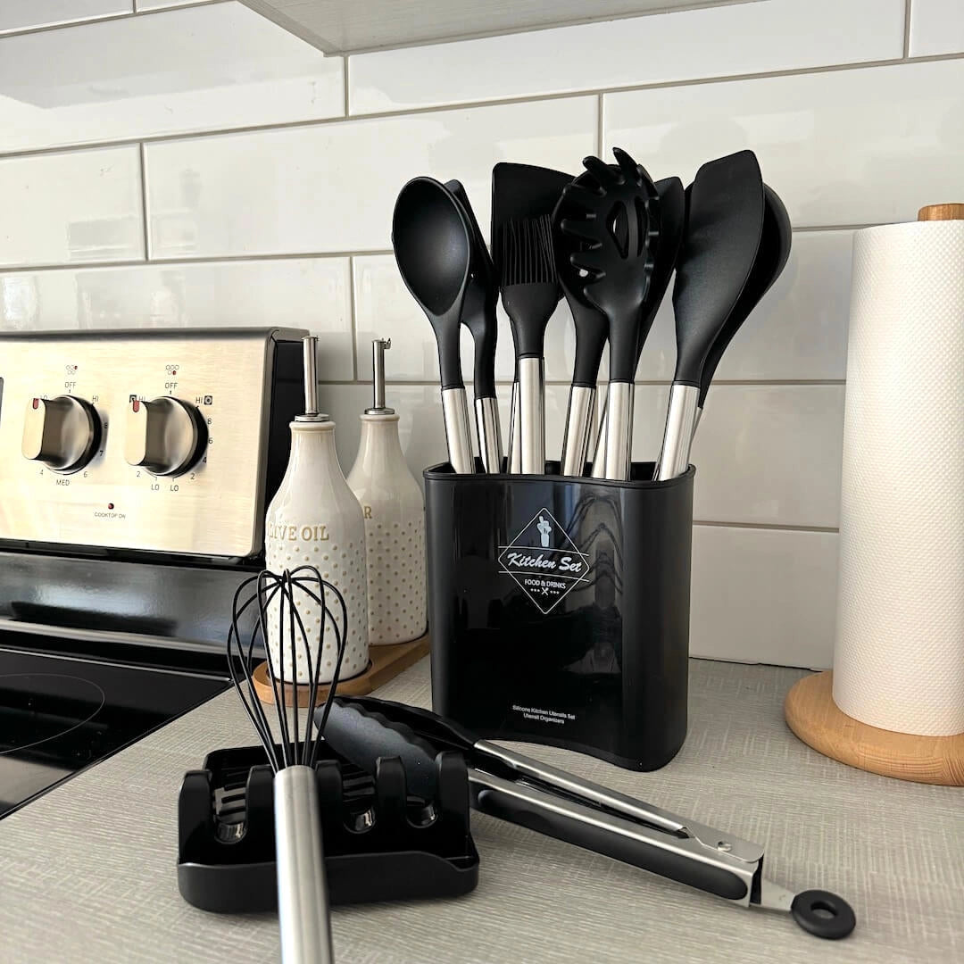 Silicone Cooking Utensil Set – 12 Essential Heat-Resistant Tools